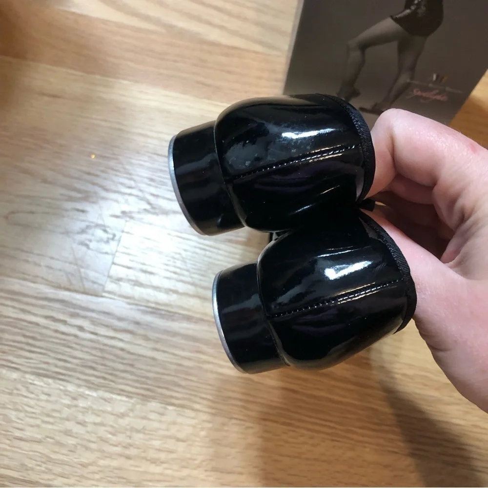 American Ballet Theater Tap Shoes Black 12.5 Tie Middle
